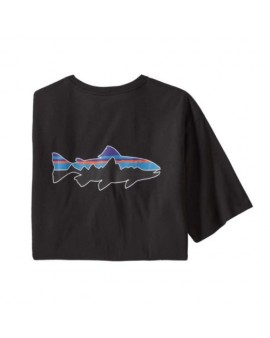 Patagonia M's Fitz Roy Fish Organic T-shirt Black