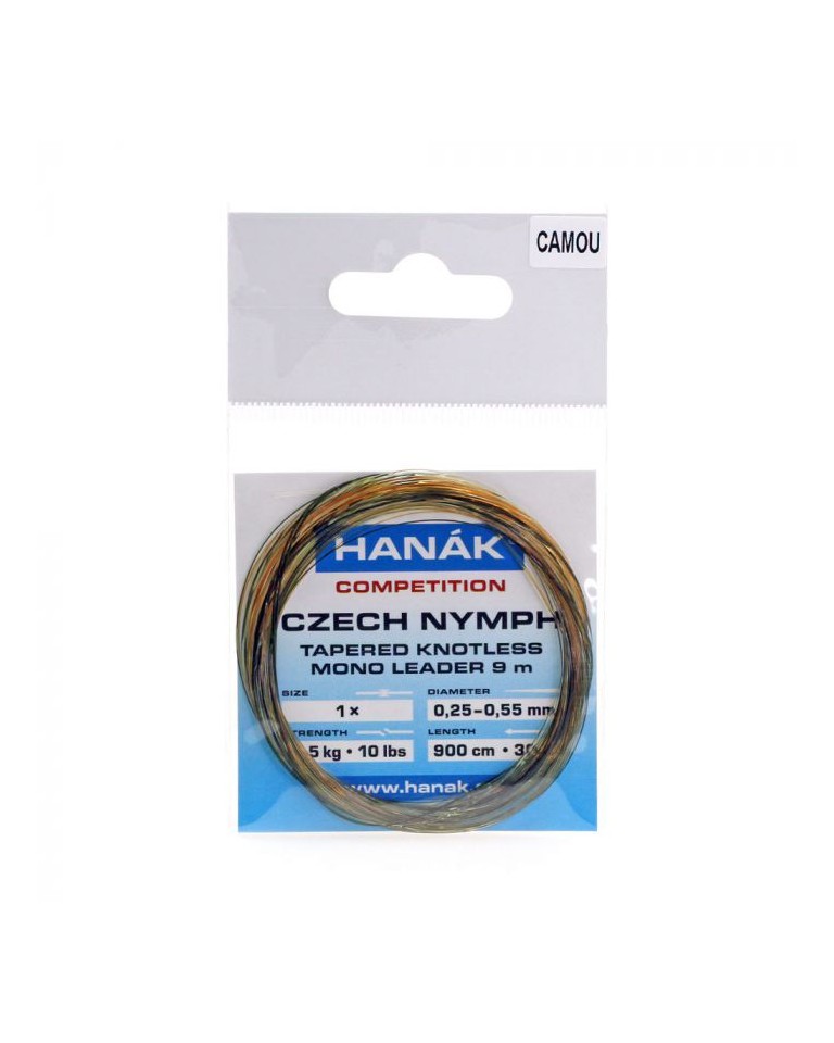 copy of HANAK COMPETITION CZECH NYMPH LEADER CAMOU 9 m - 0,55-0,25 mm