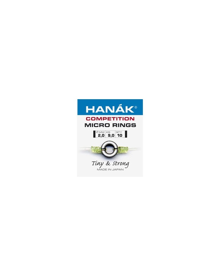 HANAK COMPETITION MICRO RINGS 2,0 mm - 9 Kg