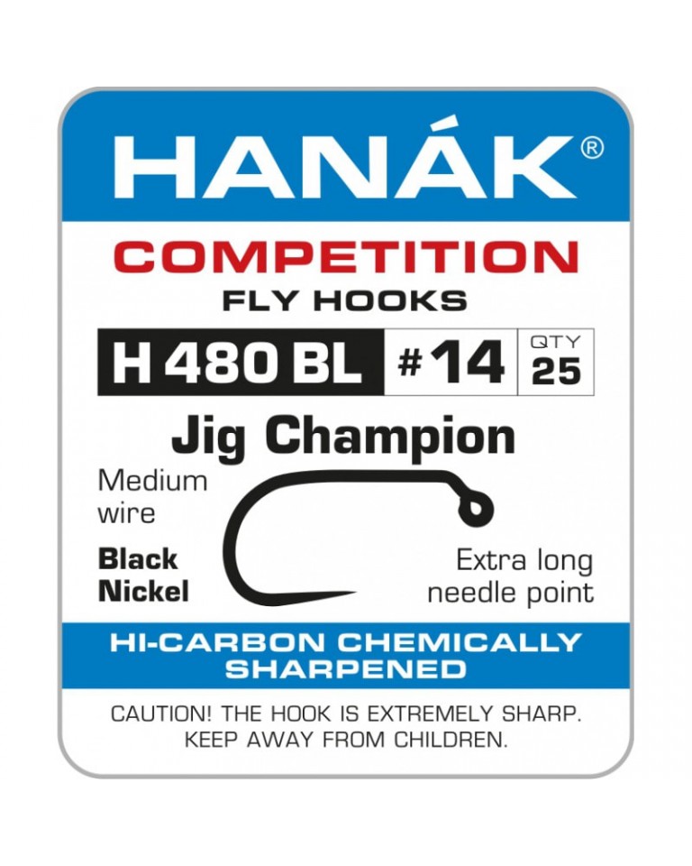 HANAK COMPETITION BARBLESS HOOKS H480
