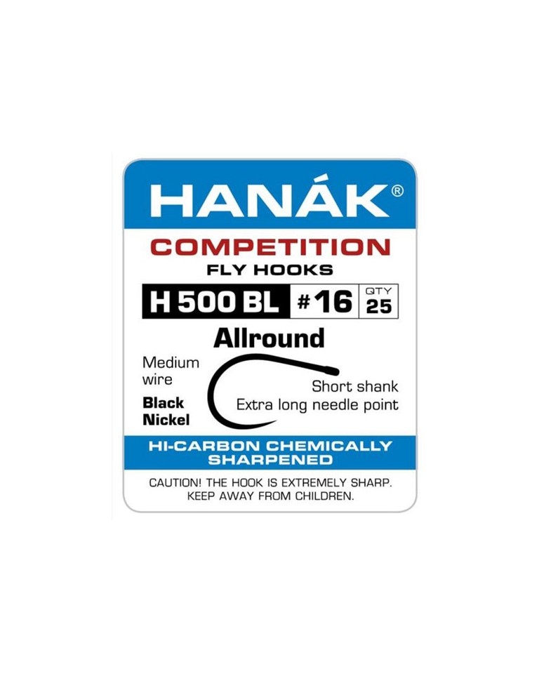 HANAK COMPETITION BARBLESS HOOKS H500