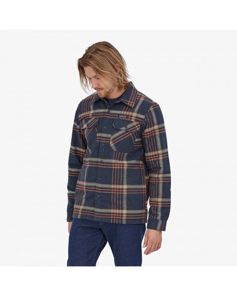 Patagonia Men's Insulated Organic Cotton Midweight Fjord Flannel Shirt GRBE